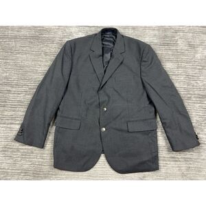 Arrow Blazer‎ Mens 44S Gray Silver Buttons Wool Blend Jacket Sports Coat